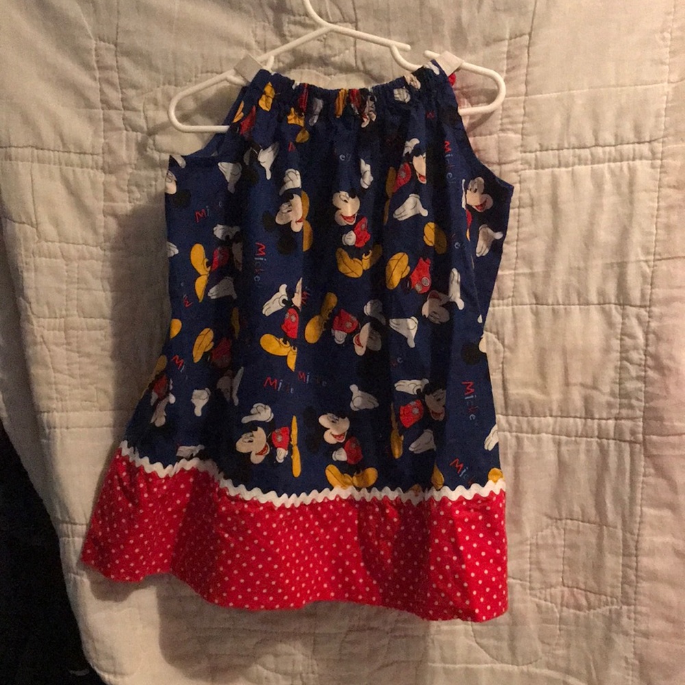 Mickey Mouse Dress Size 2T homemade never worn